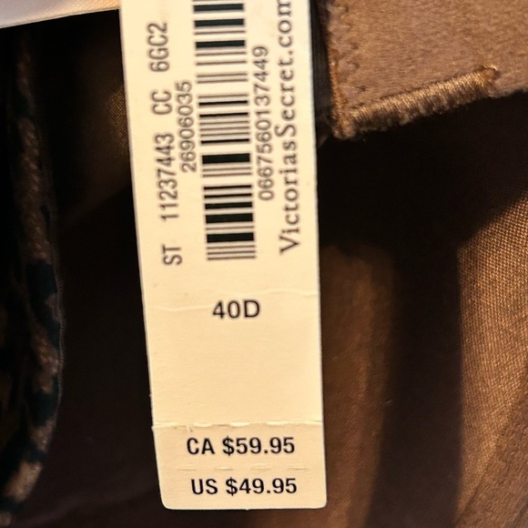 NWT Leopard Print push up bra Victoria’s secret size 40D - Picture 5 of 6